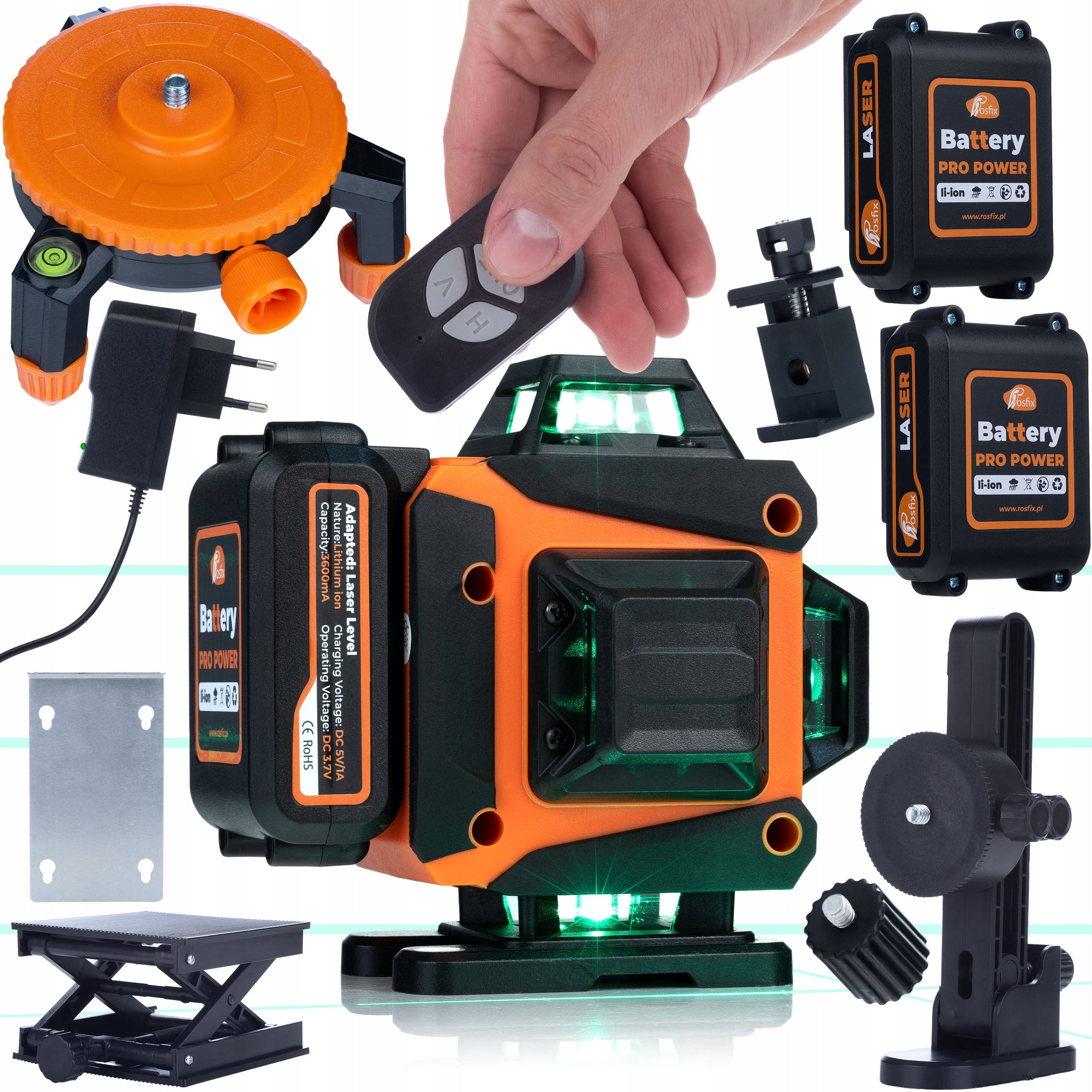 CROSS LASER LEVEL 360 16L DETERMINATION OF BEVELS 2x AKU PLATFORM PILOT