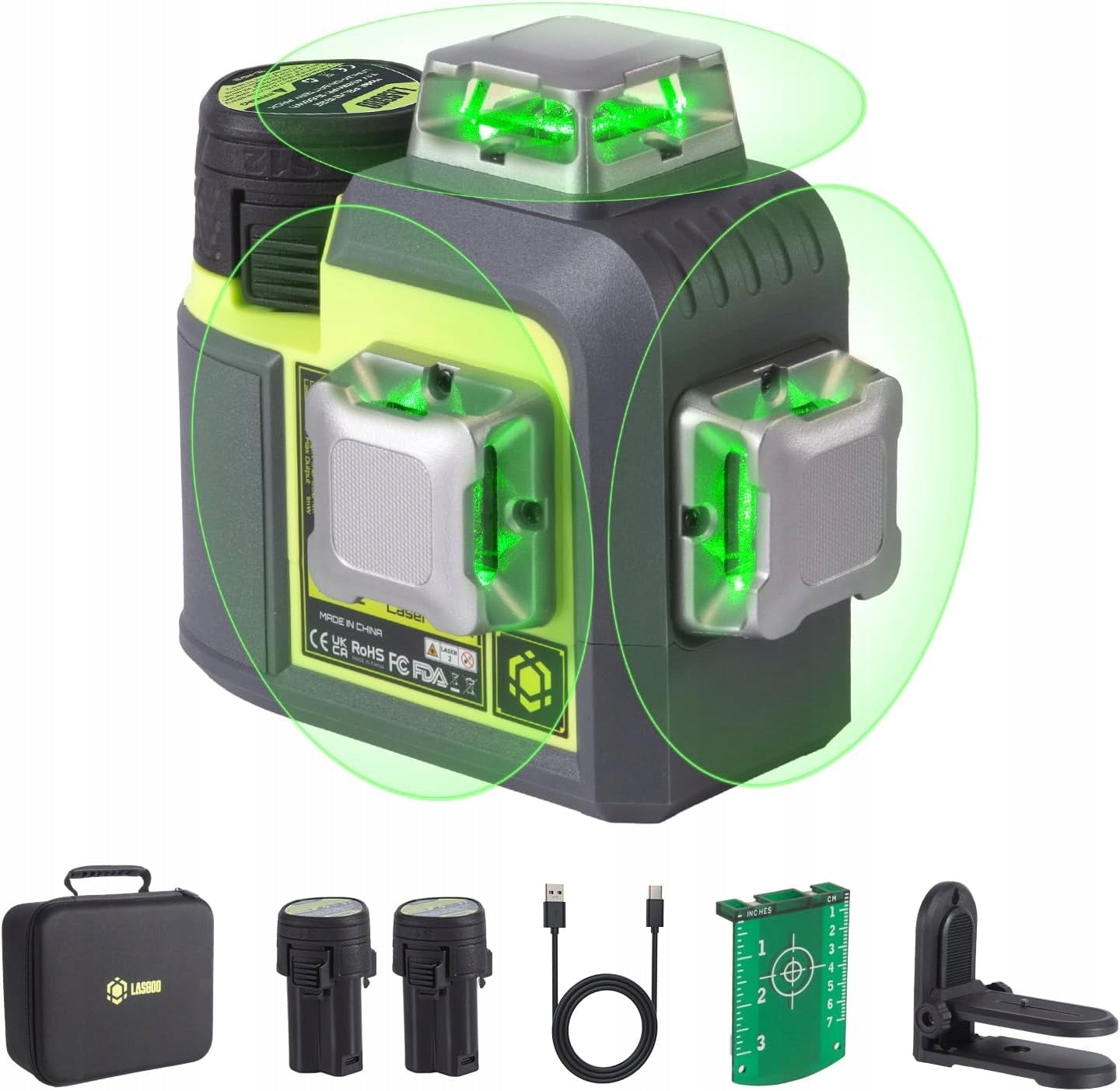 CROSS LASER SELF-LEVELING LASER LEVEL 360° LASGOO MAGNETIC
