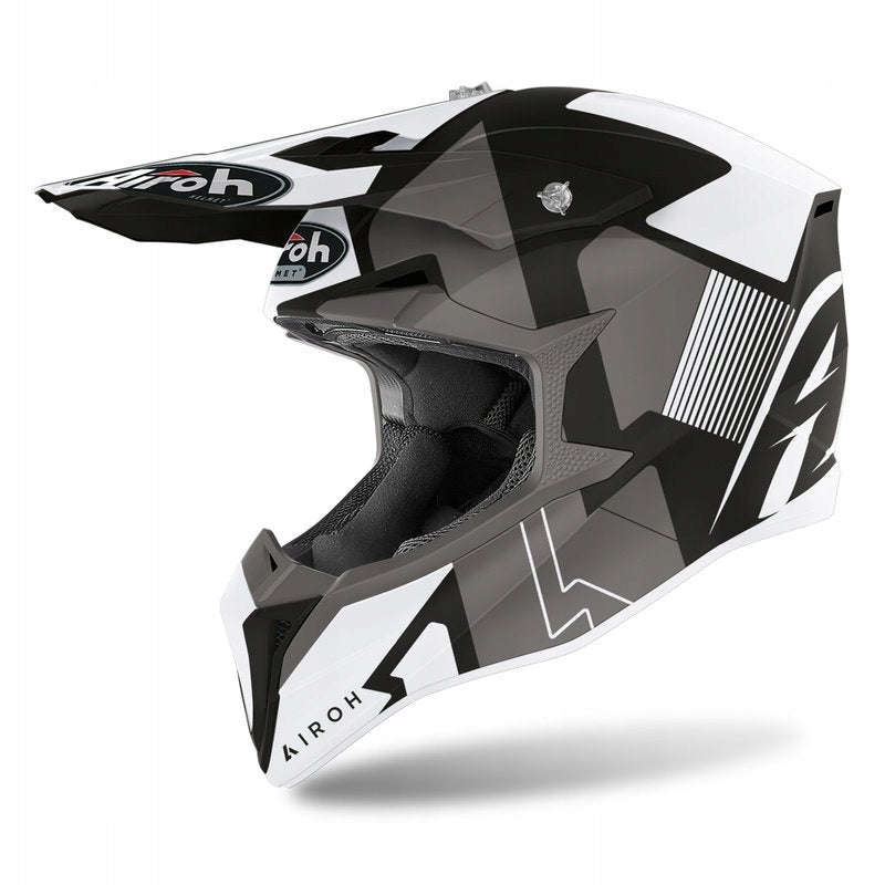 CROSS OFF-ROAD AIROH WRAAP RAZE BLACK HELMET r.L3xFREE EAN (GTIN) 8029243327196