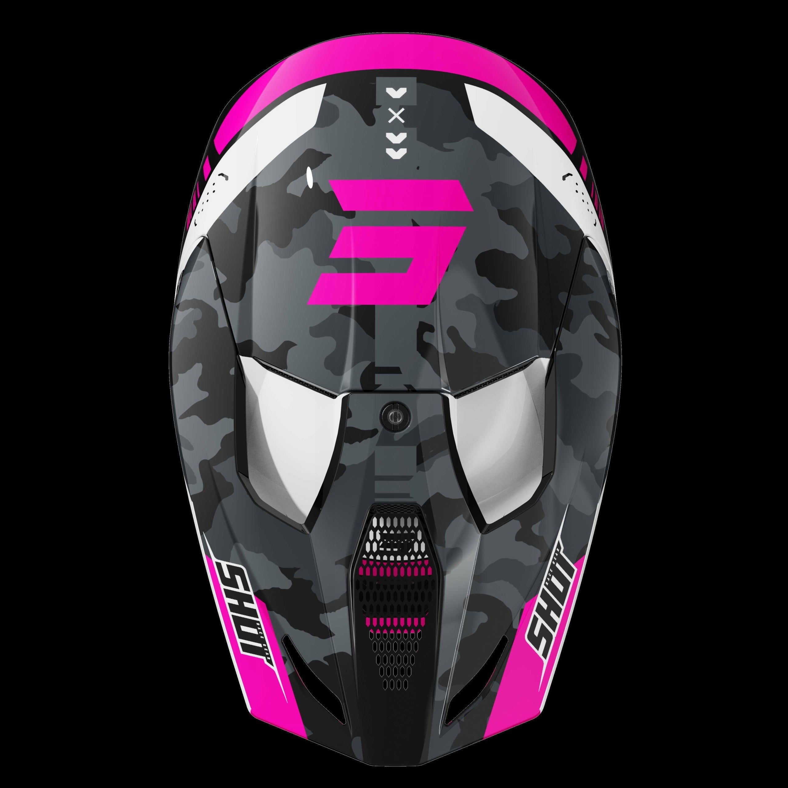 CROSS QUAD SHOT FURIOUS FLASH PINK GLOSS HELMET (XL) A05-21OC-B02-11 Size XL