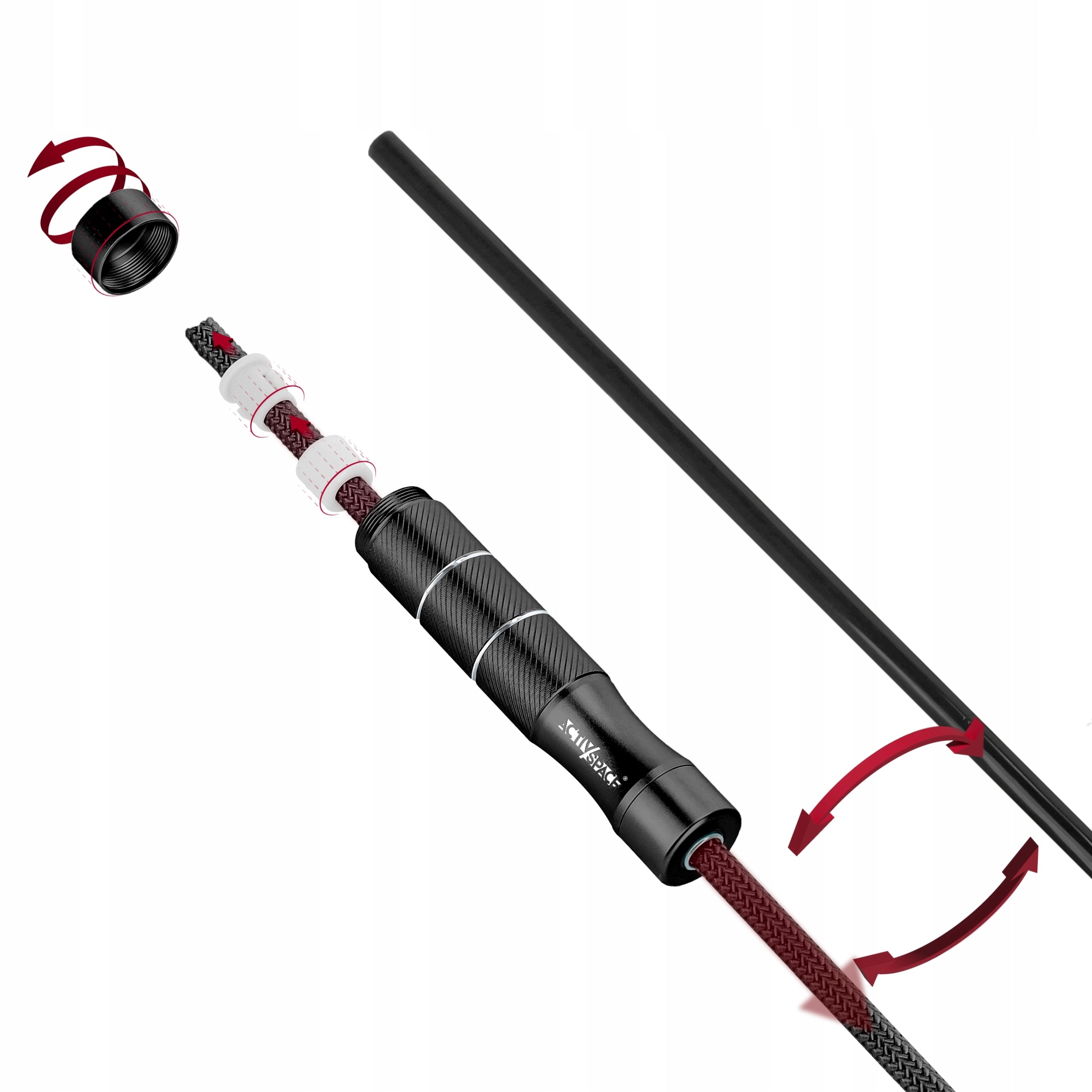 CROSSFIT ALUMINUM ADJUSTABLE BOXING JUMP ROPE WITH BEARINGS DURABLE Brand Activ/Space