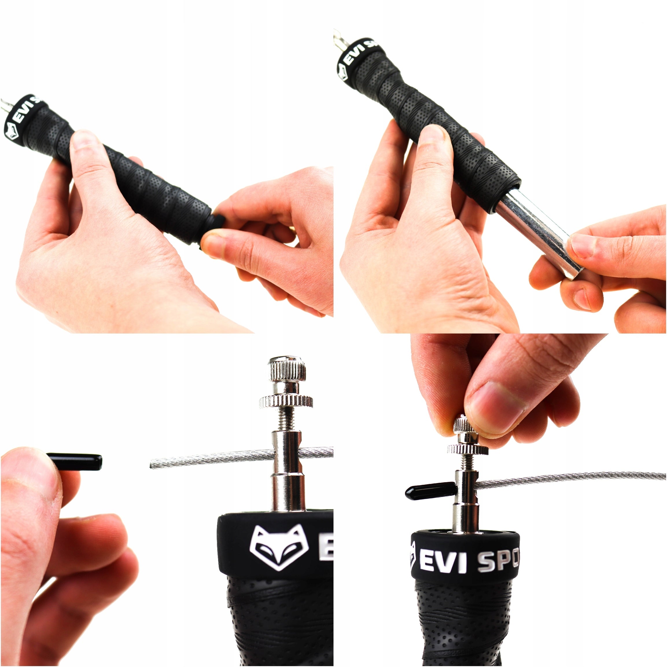 CROSSFIT BOXING JUMP ROPE ADJUSTABLE WITH BEARINGS AND LOAD DURABLE Kind made of plastic