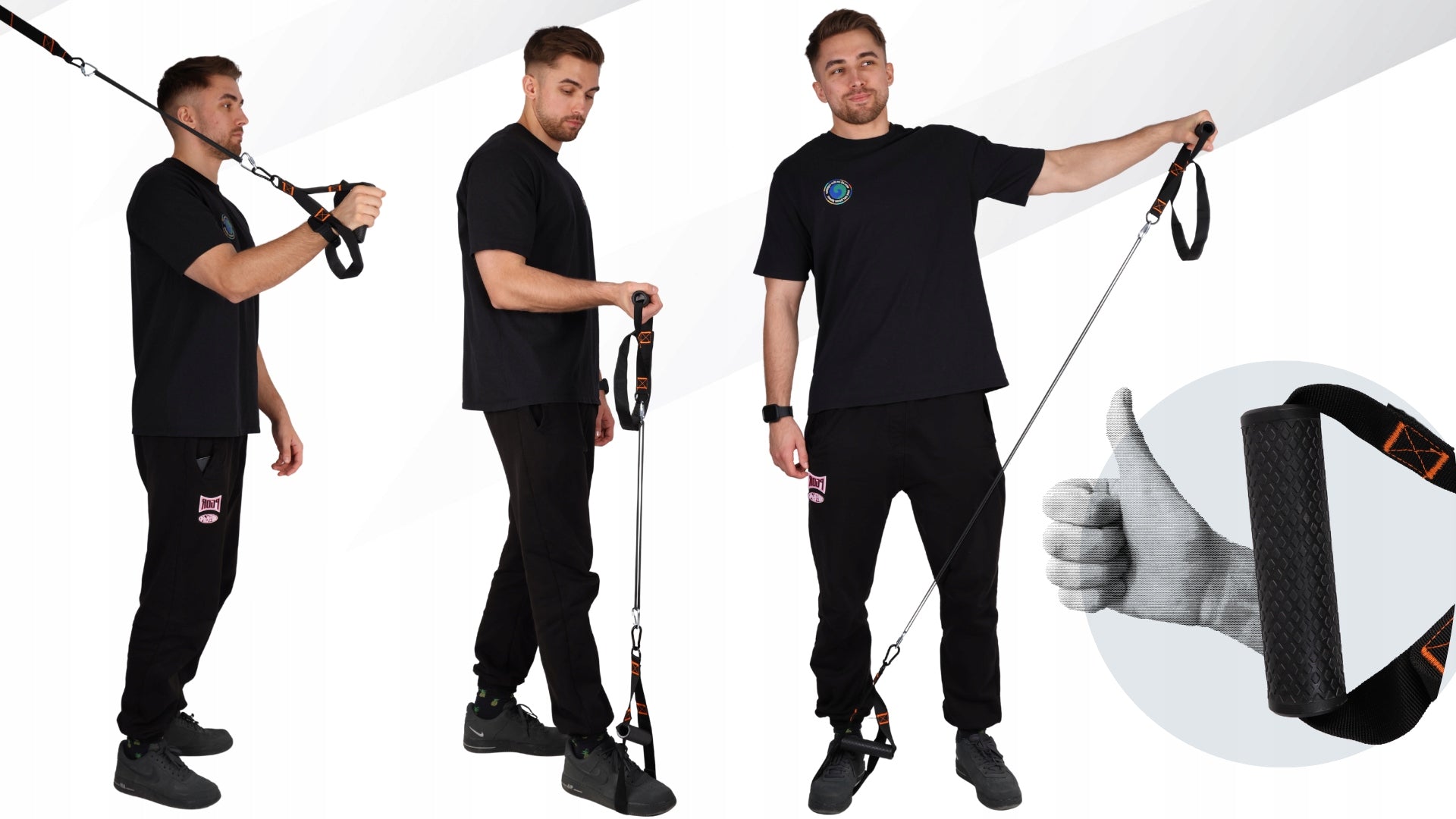 CROSSFIT EXERCISE TAPES TRX TRAINING BELTS ADJUSTMENT 16-75KG ACCESSORIES Manufacturer code Taśmy do podciągania na drążku z gumami