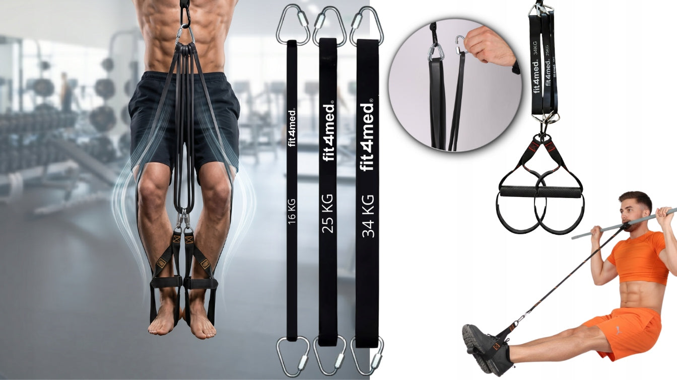 CROSSFIT EXERCISE TAPES TRX TRAINING BELTS ADJUSTMENT 16-75KG ACCESSORIES Number of pieces in the set 3