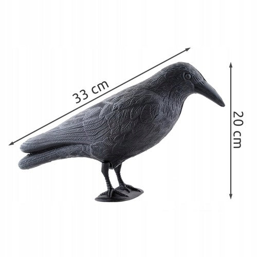 CROW XL BIRD REPELLENT PIGEON STARLINGS REALISTIC GARDEN 33CM Kind repellent