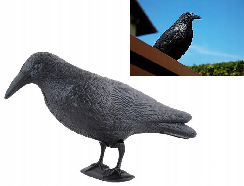CROW XL BIRD REPELLENT PIGEON STARLINGS REALISTIC GARDEN 33CM Manufacturer code CZ0170