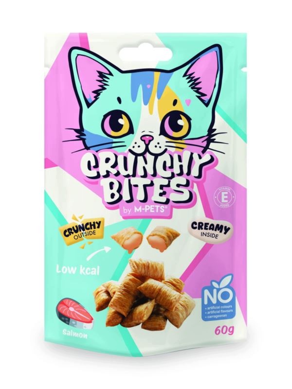CRUNCHY BITES-Crispy Cookies with Creamy Salmon Flavoured Agent 60g