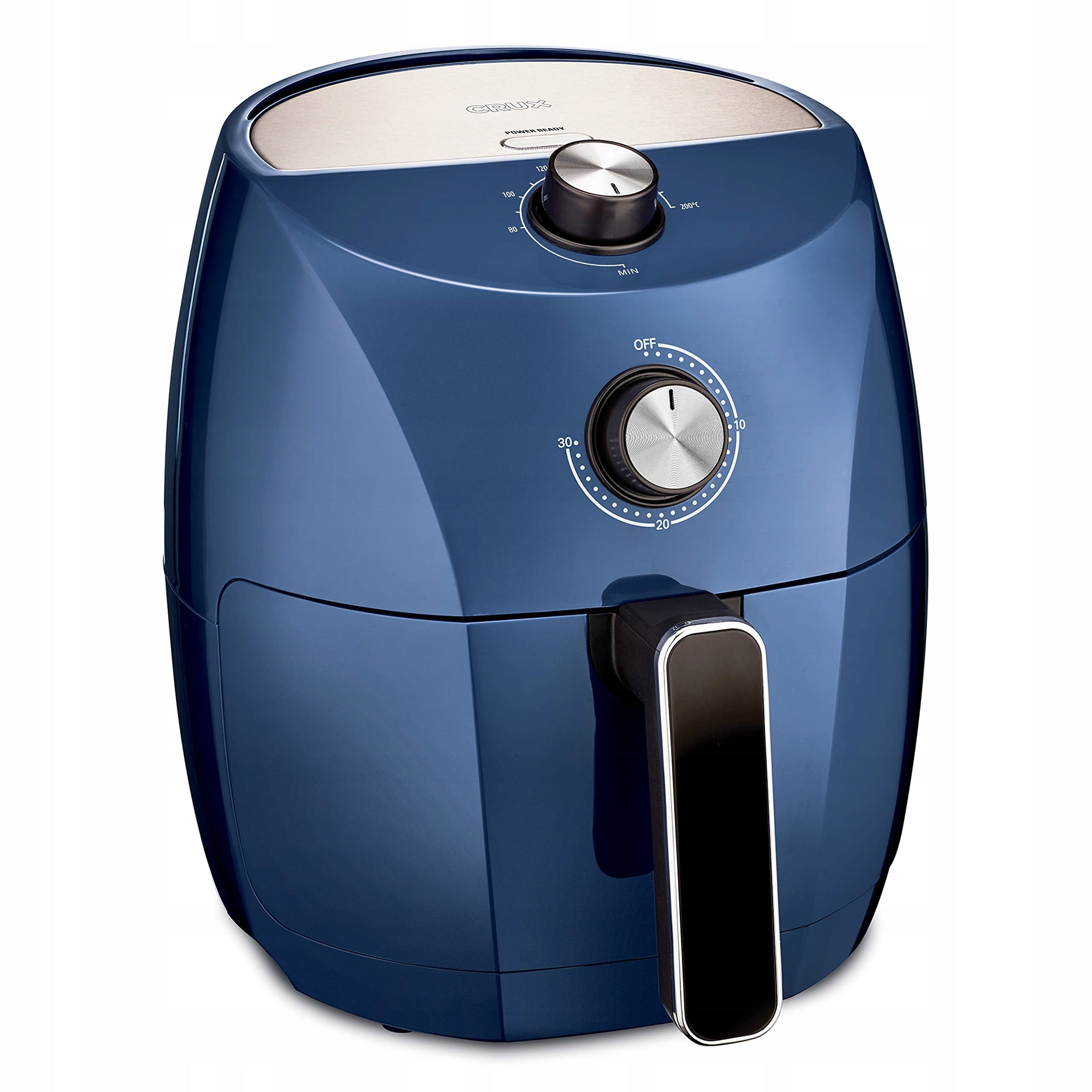 CRUX Fat Free Fryer 3,5L Fast Heating Steel Blue