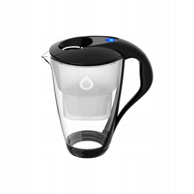 CRYSTAL Black LED Jug 2Unimax Cartridges + Black Thermal Bottle Easy Packaging status original