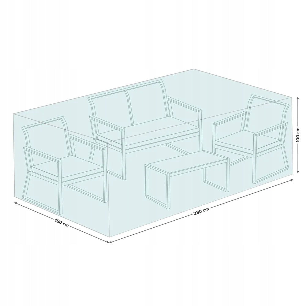 CS 280x180x100cm Garden Set Cover with Storage Cover