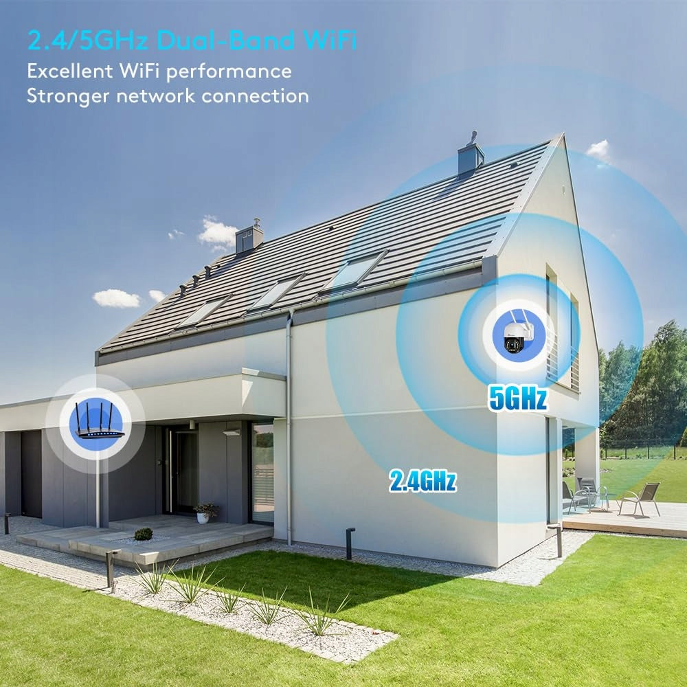 CTRONICS 4K 8MP WiFi PTZ IP Outdoor Camera with Motion Detection and IP66 Brand Ctronics