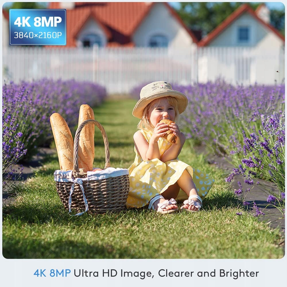 CTRONICS 4K 8MP WiFi PTZ IP Outdoor Camera with Motion Detection and IP66 Packaging status original