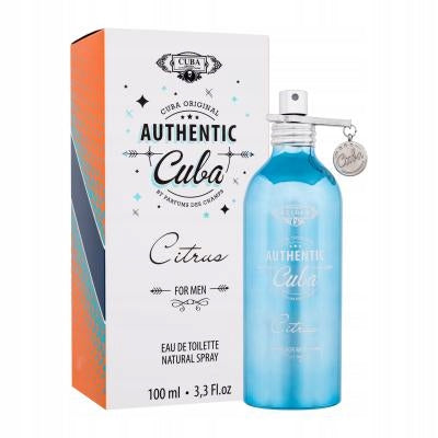 CUBA AUTHENTIC CITRUS MEN EDT 100ML EAU DE TOILETTE MALE