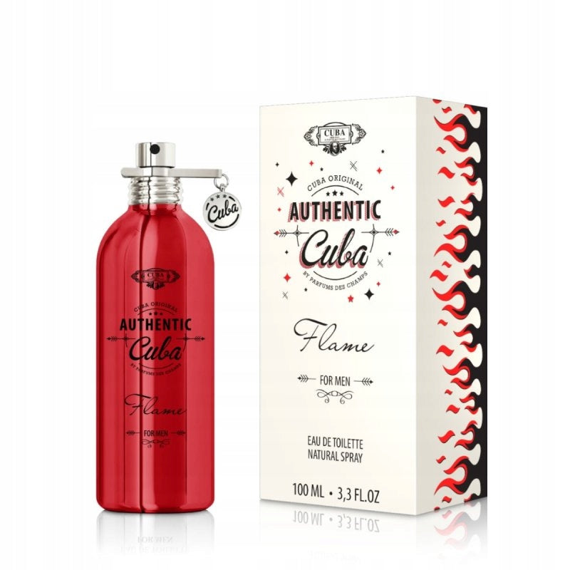 CUBA AUTHENTIC FLAME MEN EDT 100ML EAU DE TOILETTE MALE