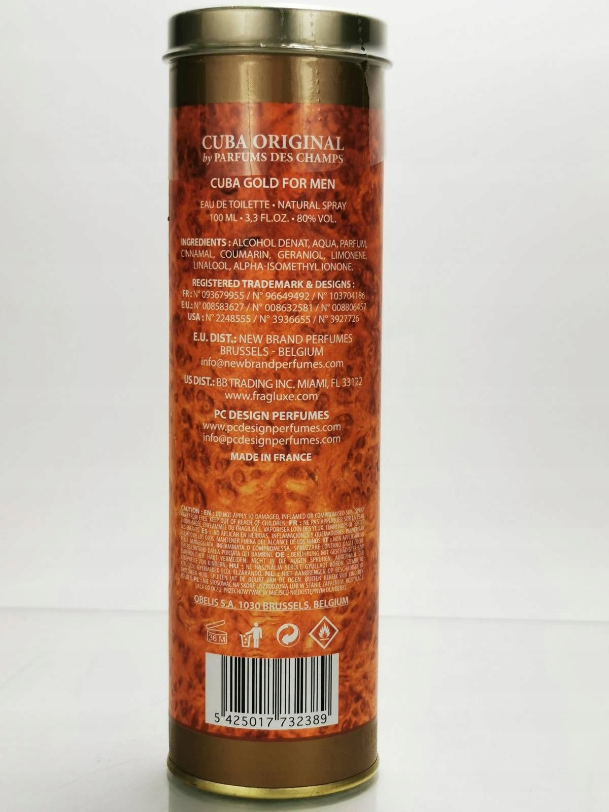 CUBA ORGINAL eau de toilette male 100 ml Brand Cuba