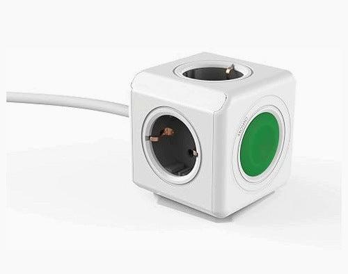 CUBE POWER STRIP 4 SOCKETS SWITCH CABLE 1 5M 3500W for home
