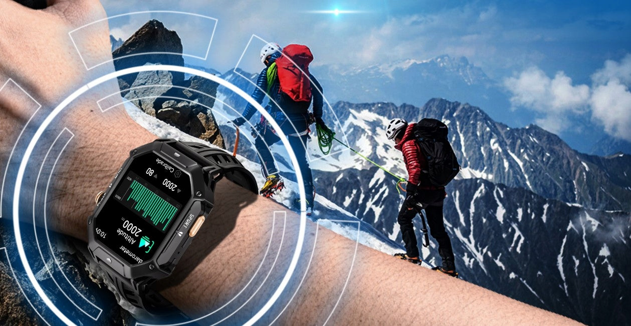 CUBOT X1 AMOLED SMARTWATCH BAROMETER HEART RATE TALK TEL 100 DAYS Color black