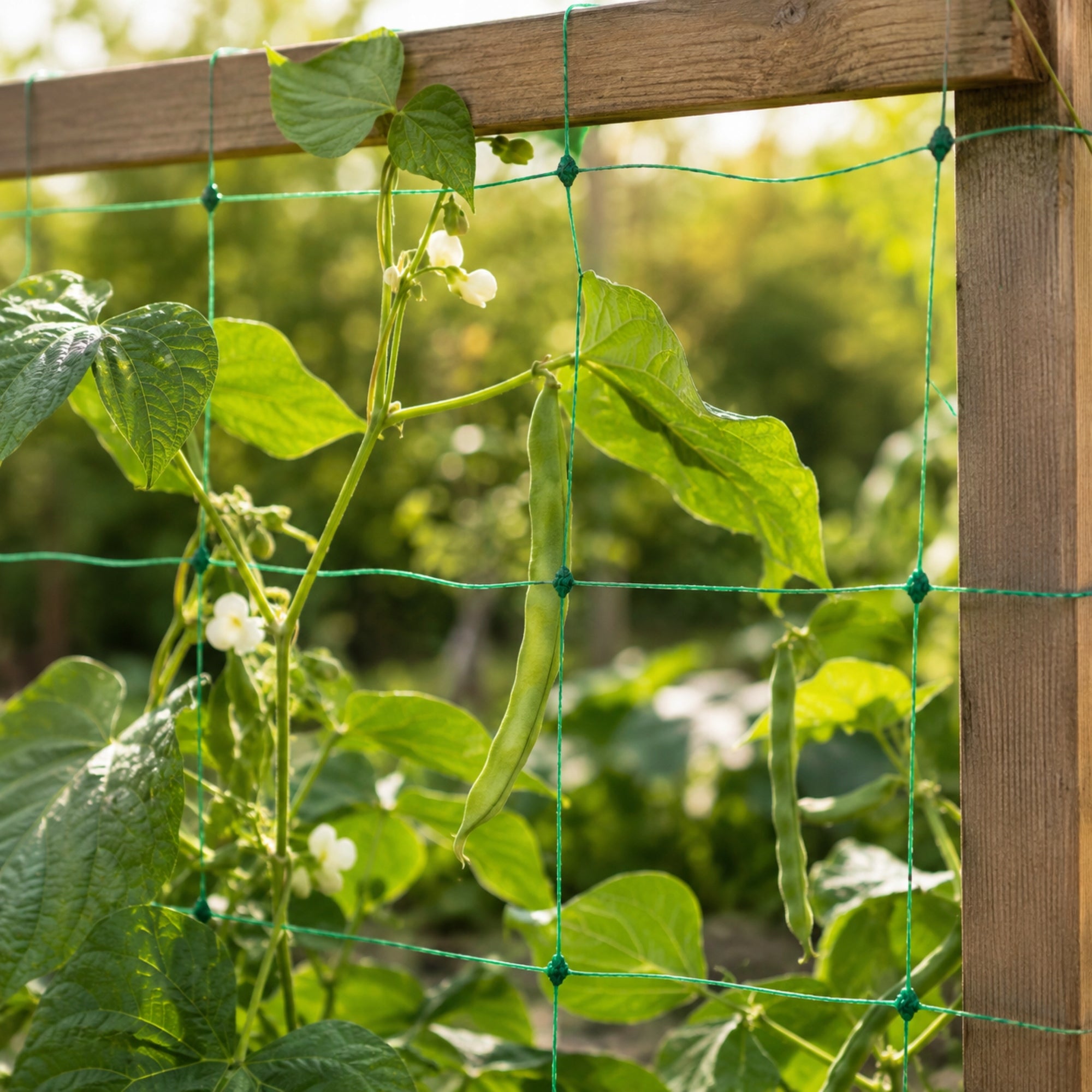 CUCUMBER NET FOR CLIMBING PLANTS 2 x 20 m VEGETABLES TOMATOES GARDEN SUPPORT Length 20 m