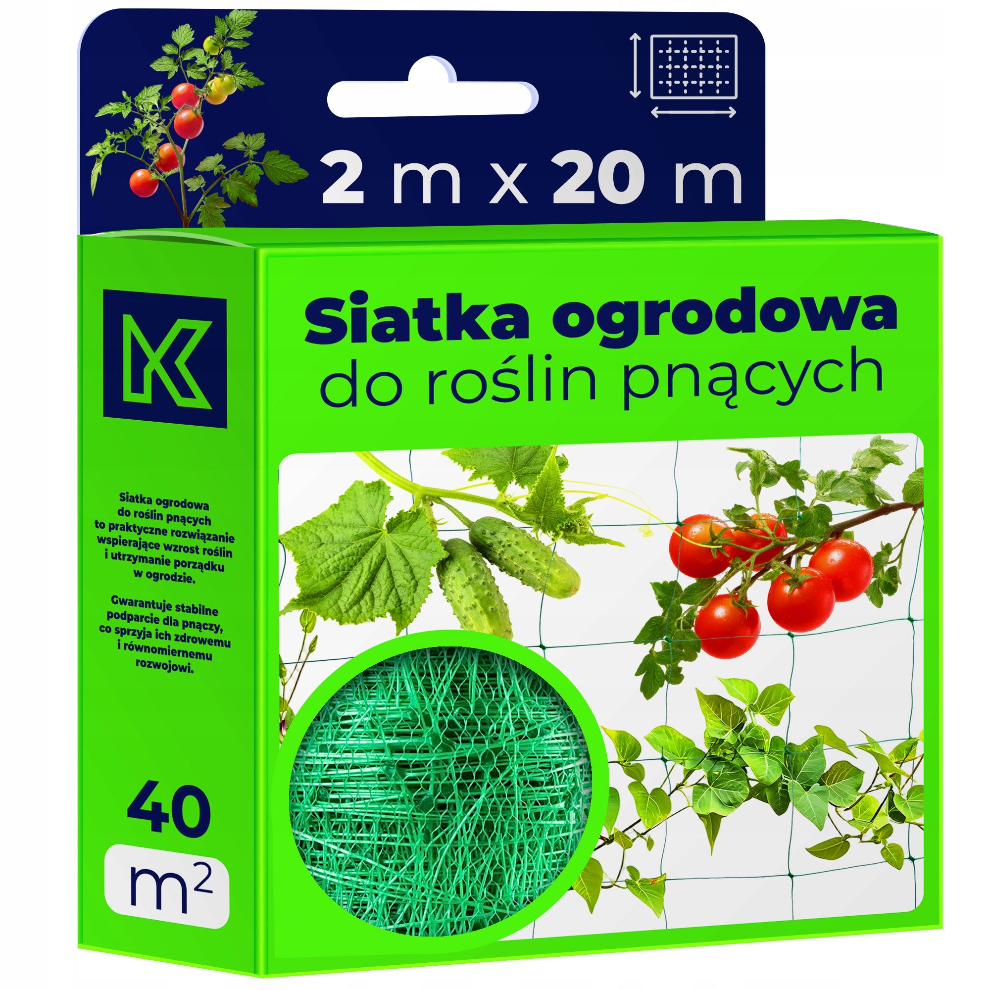 CUCUMBER NET FOR CLIMBING PLANTS 2 x 20 m VEGETABLES TOMATOES GARDEN SUPPORT