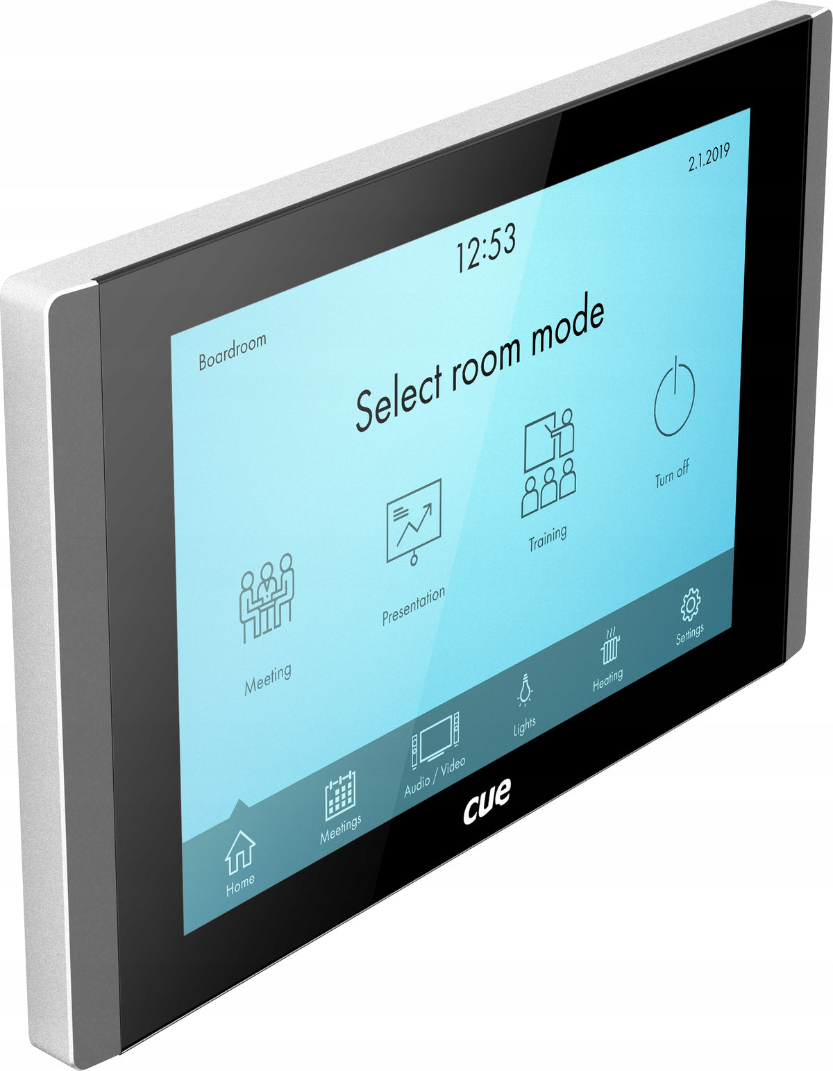CUE touchCUE-10-B CS0560 wall touch panel for room reservation system