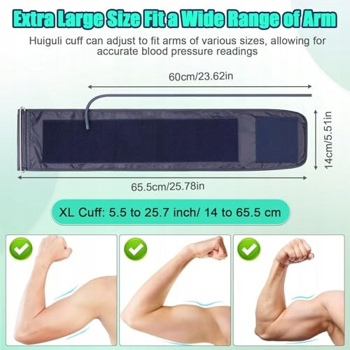 CUFF FOR BLOOD PRESSURE MONITOR LARGE NYLON 22 52 CM UNIVERSAL GIFT Kind cuffs