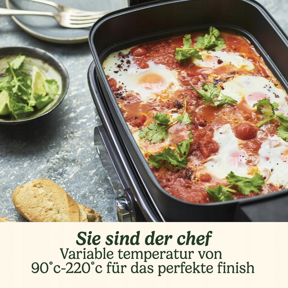 CUISINART Multicooker 5in1 Grill Frying Steaming Grey Brand Cuisinart