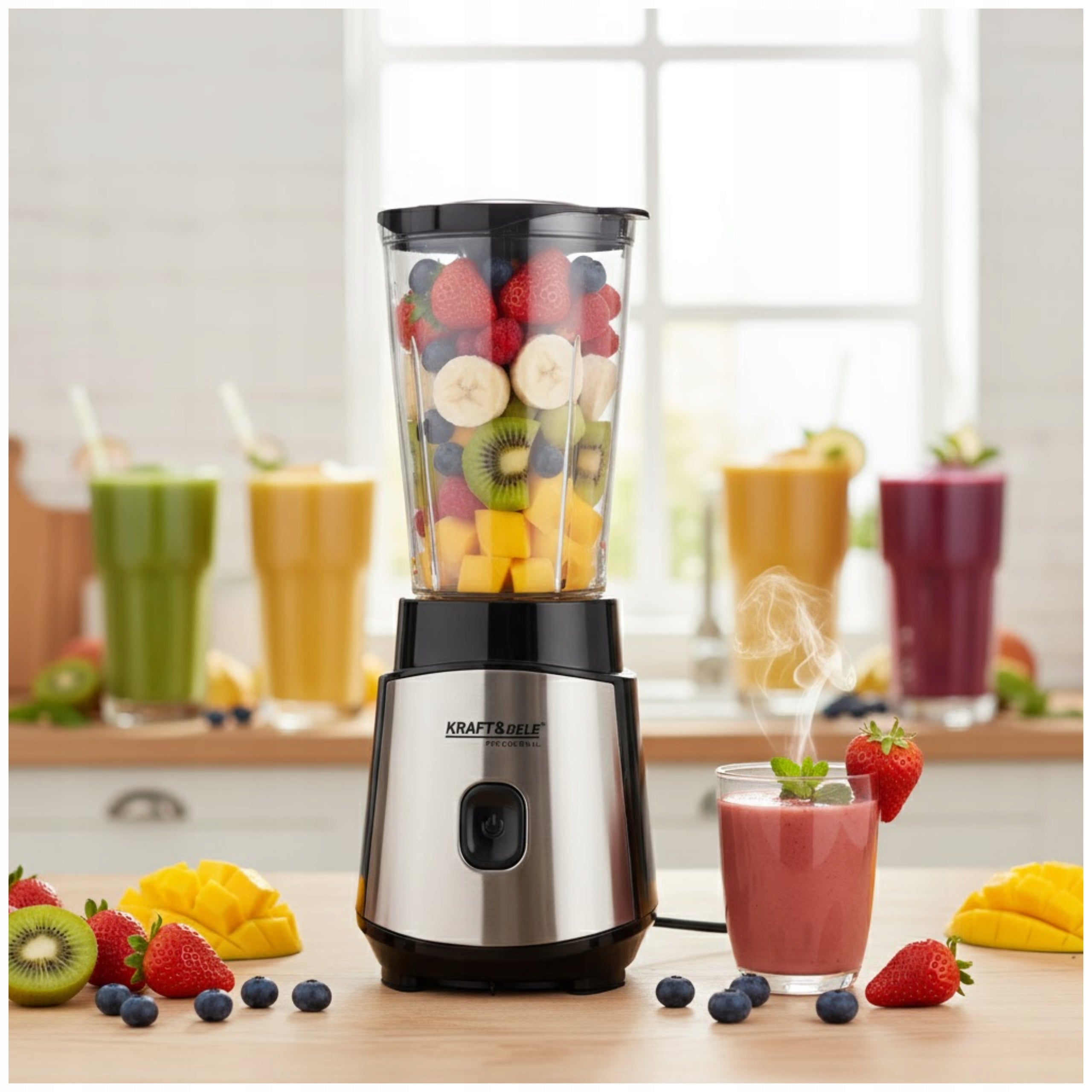 CUP BLENDER 1500W ICE COCKTAIL SMOOTHIE MIXER 2 WATER BOTTLES + GRINDER Power rating 1500 W