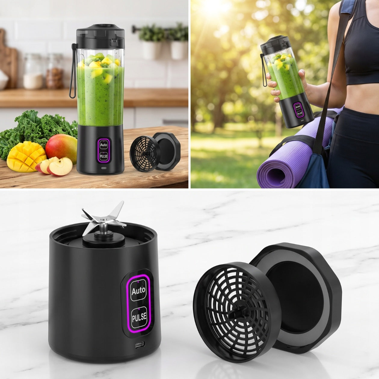 CUP BLENDER 360W PORTABLE TRAVEL CORDLESS 0,7L Packaging status original