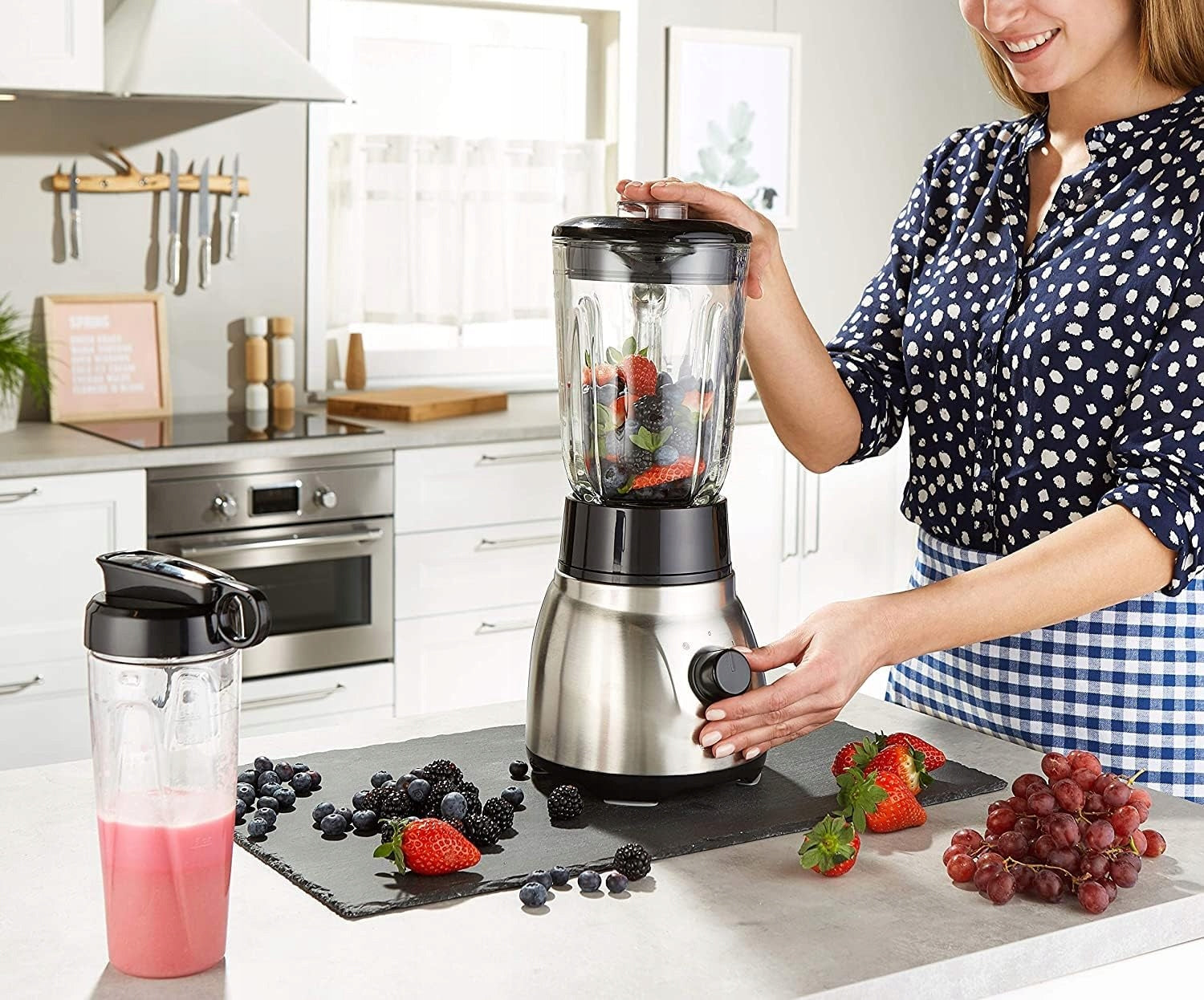 CUP BLENDER 600W 1,5L BOTTLE 600ML FUNCTION ICE 2 SPEEDS Brand no brand