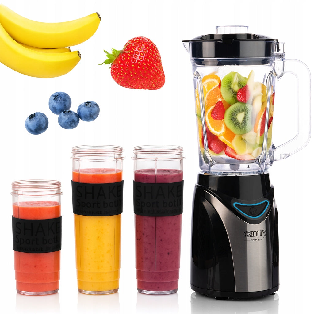 CUP BLENDER CRUSHES ICE 3 WATER BOTTLES SHREDDER JUICER POWERFUL 1300W Packaging status original