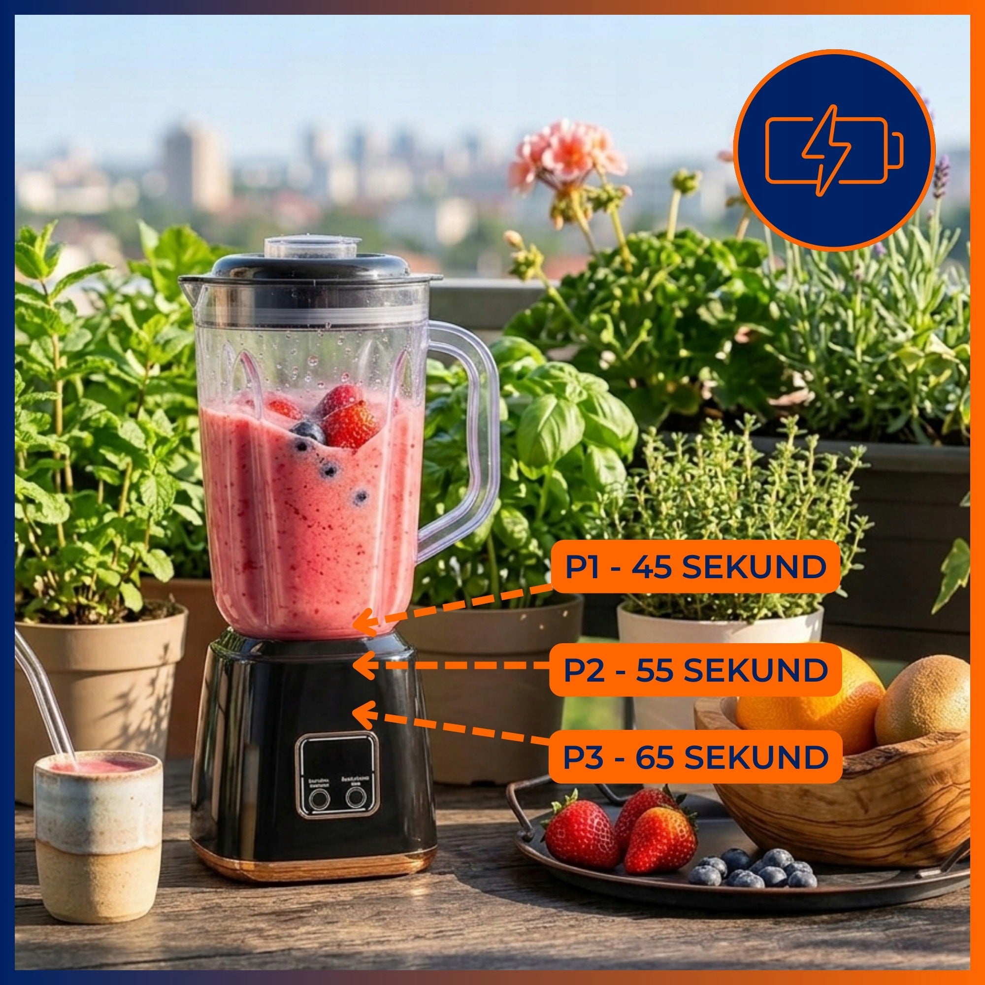 CUP BLENDER FOR PROTEIN SMOOTHIE COCKTAIL CRUSHES ICE + 10 RECIPES PDF Manufacturer code DS0087