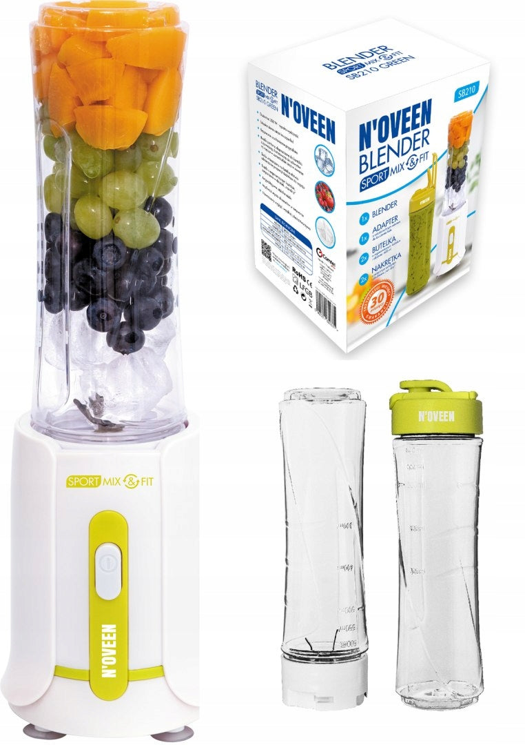 CUP BLENDER FOR SMOOTHIE N'OVEEN SB210 SPORT MIX 300W CRUSHES ICE Manufacturer code SB210