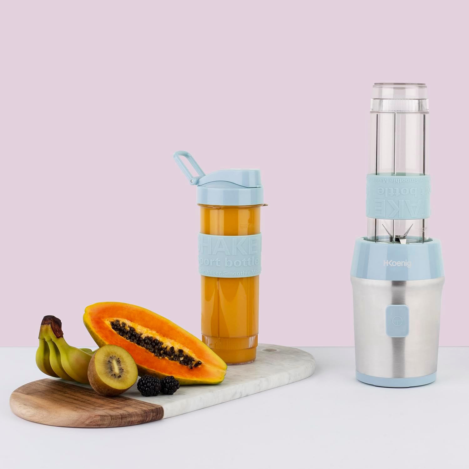 CUP BLENDER FOR SMOOTHIE WATER BOTTLE 570ml 300W STEEL H.KOENIG SMOO16 Packaging status original