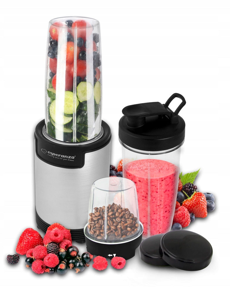 CUP BLENDER GRINDER SMOOTHIE COCKTAIL MIXER 900W WITH THREE CUPS Manufacturer code Nutribomb