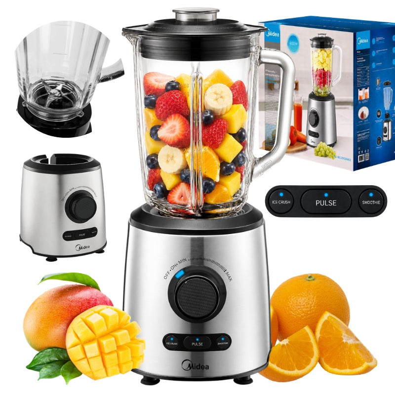 CUP BLENDER MIDEA 1000W 1.5L GLASS SPEED CONTROL 3 MODES