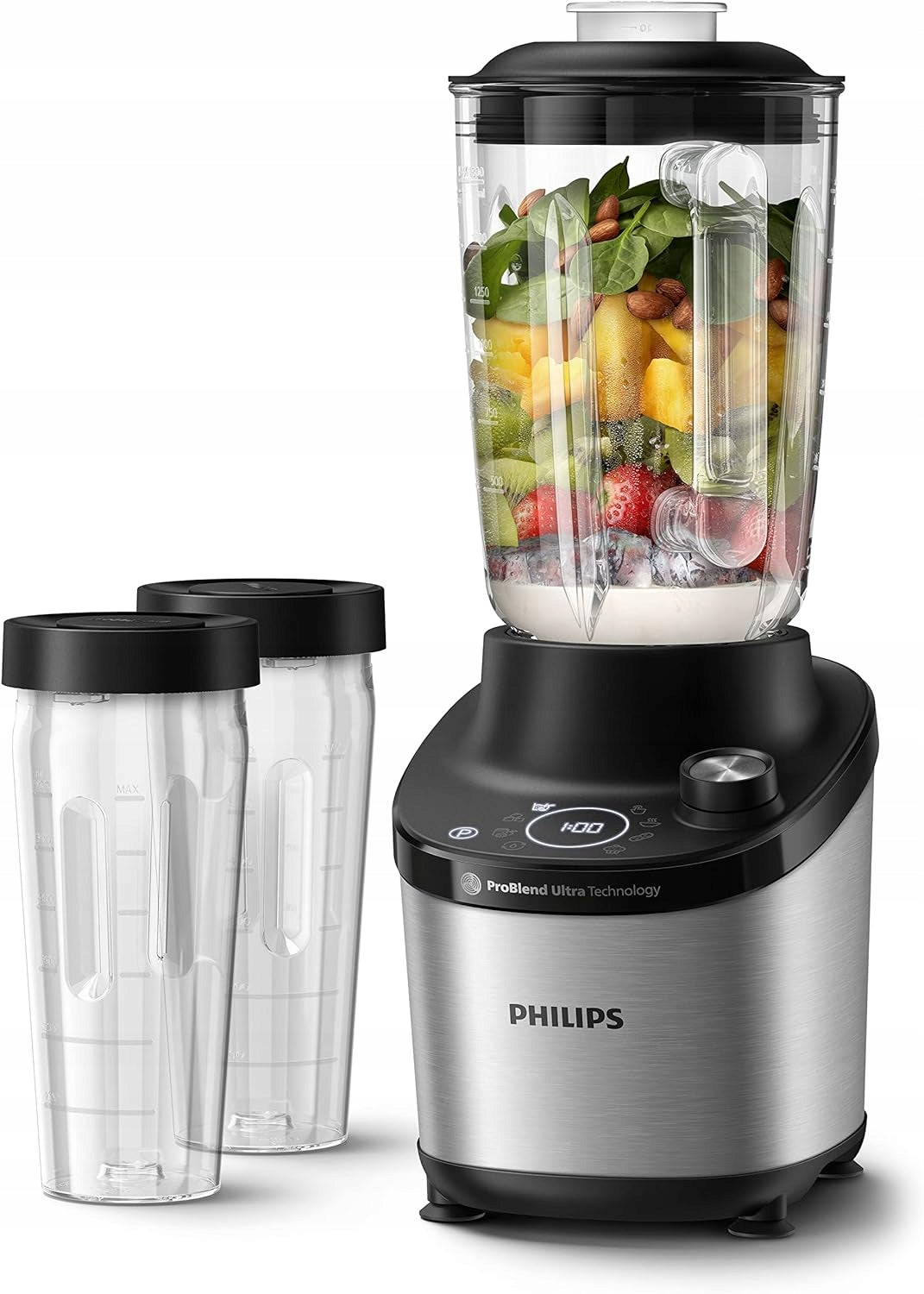 CUP BLENDER PHILIPS PROBLEND ULTRA 7000 HR3760/10 1500W + 2 WATER BOTTLES Packaging status original