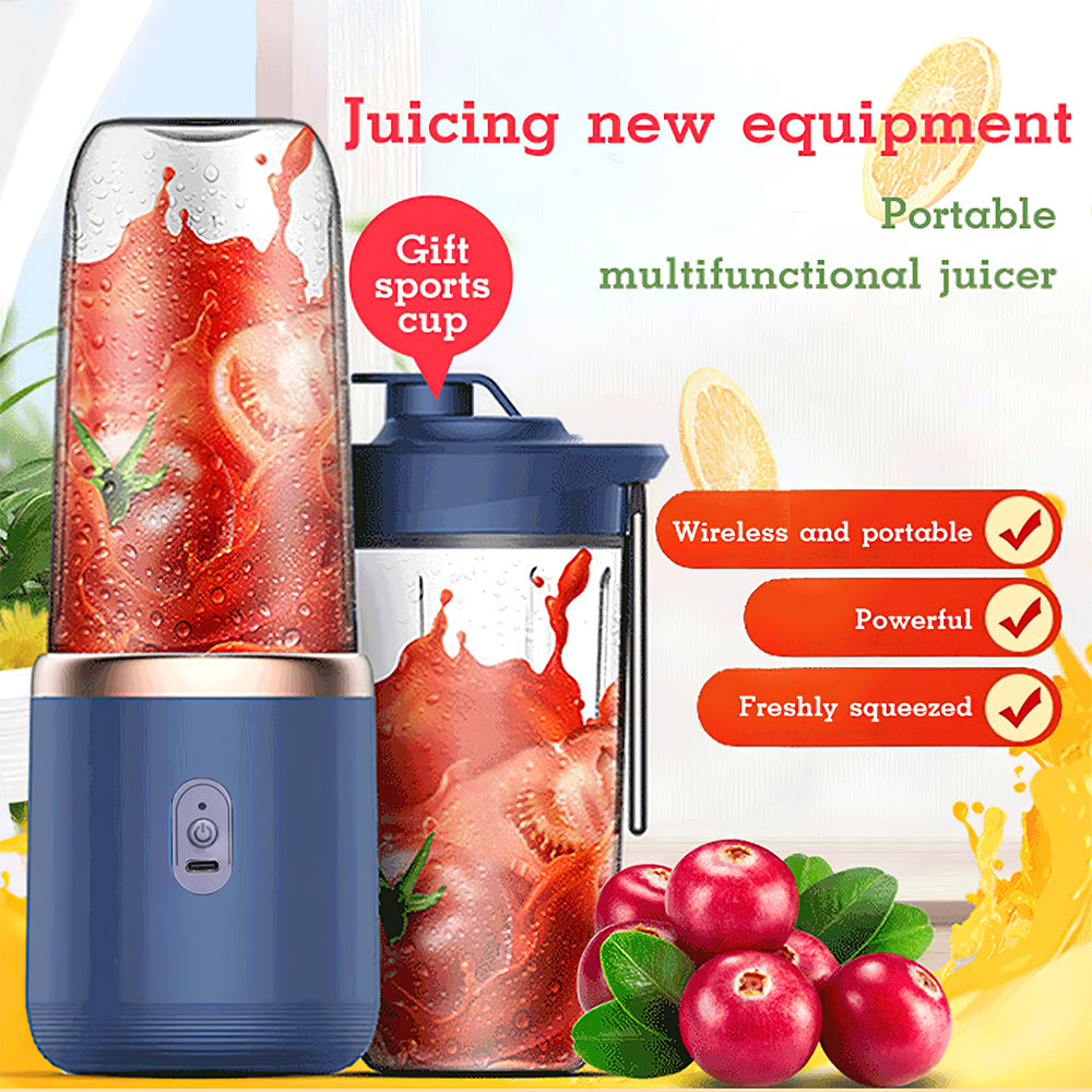 CUP BLENDER PORTABLE WIRELESS CAMPING 400ML 2 CUPS