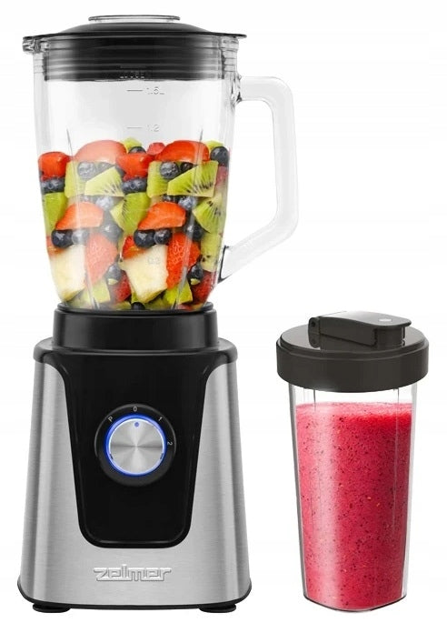 CUP BLENDER ZELMER ZSB4860 1500W 1,5L CRUSHES ICE SMOOTHIE GLASS Packaging status original