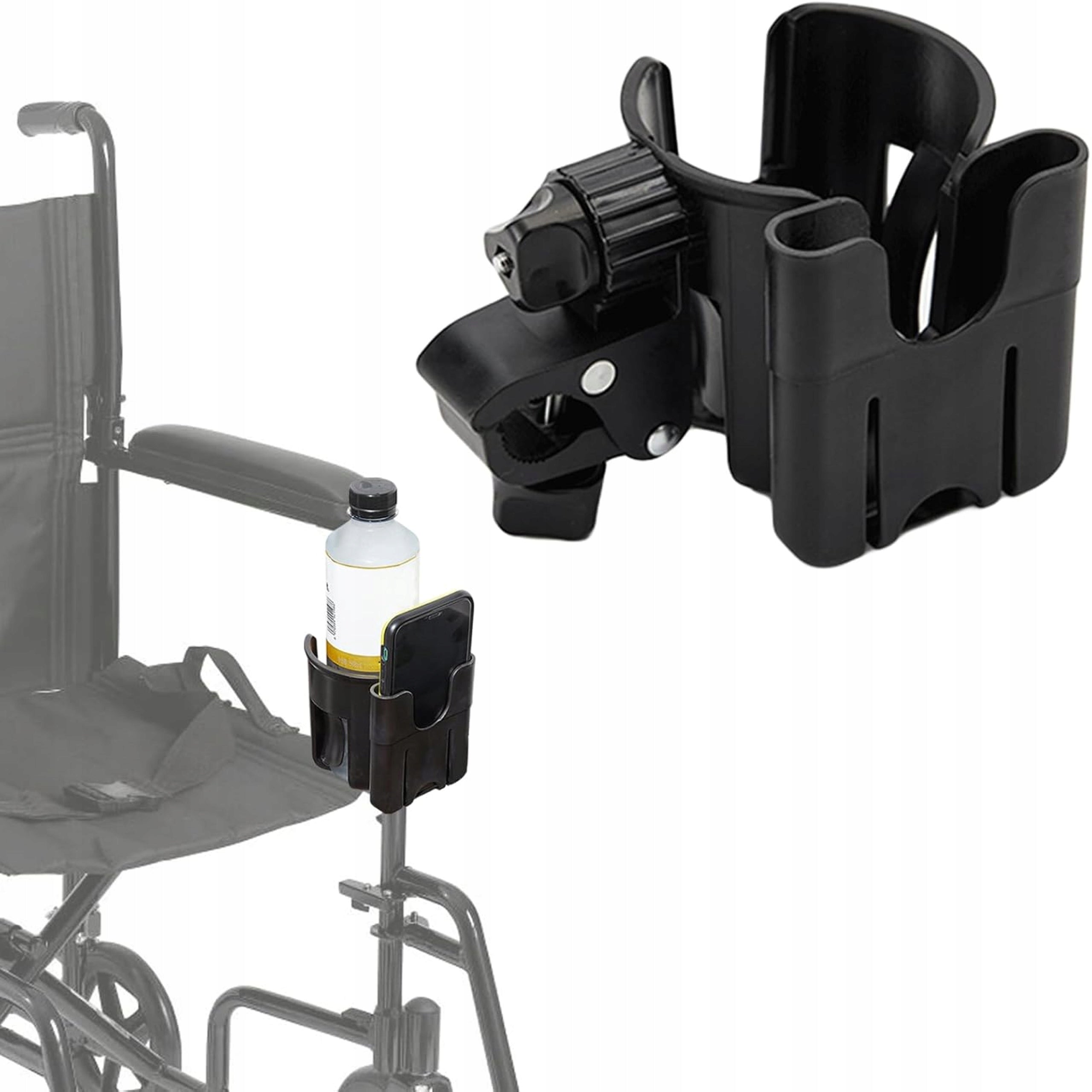CUP HOLDER WATER BOTTLE AND PHONE FOR STROLLER UNIVERSAL STABLE 2IN1