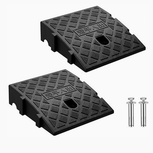 CURB RAMPS PVC WHEELCHAIR DOOR FRETS 25X27CM 2PCS steel