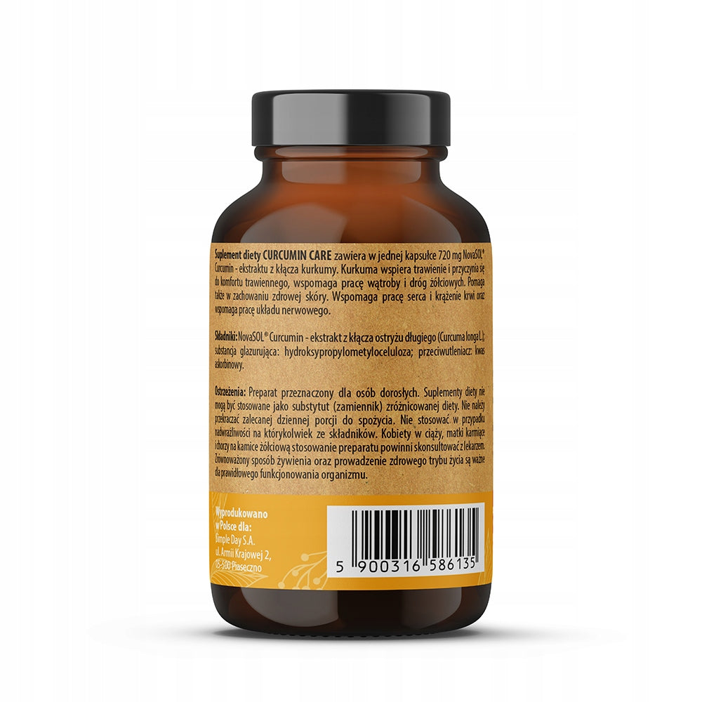 CURCUMIN CARE Twój Cel To strength and resistance TURMERIC Liquid micellar 60 kaps EAN (GTIN) 5900316586135