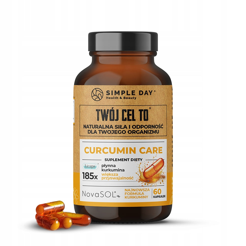 CURCUMIN CARE Twój Cel To strength and resistance TURMERIC Liquid micellar 60 kaps