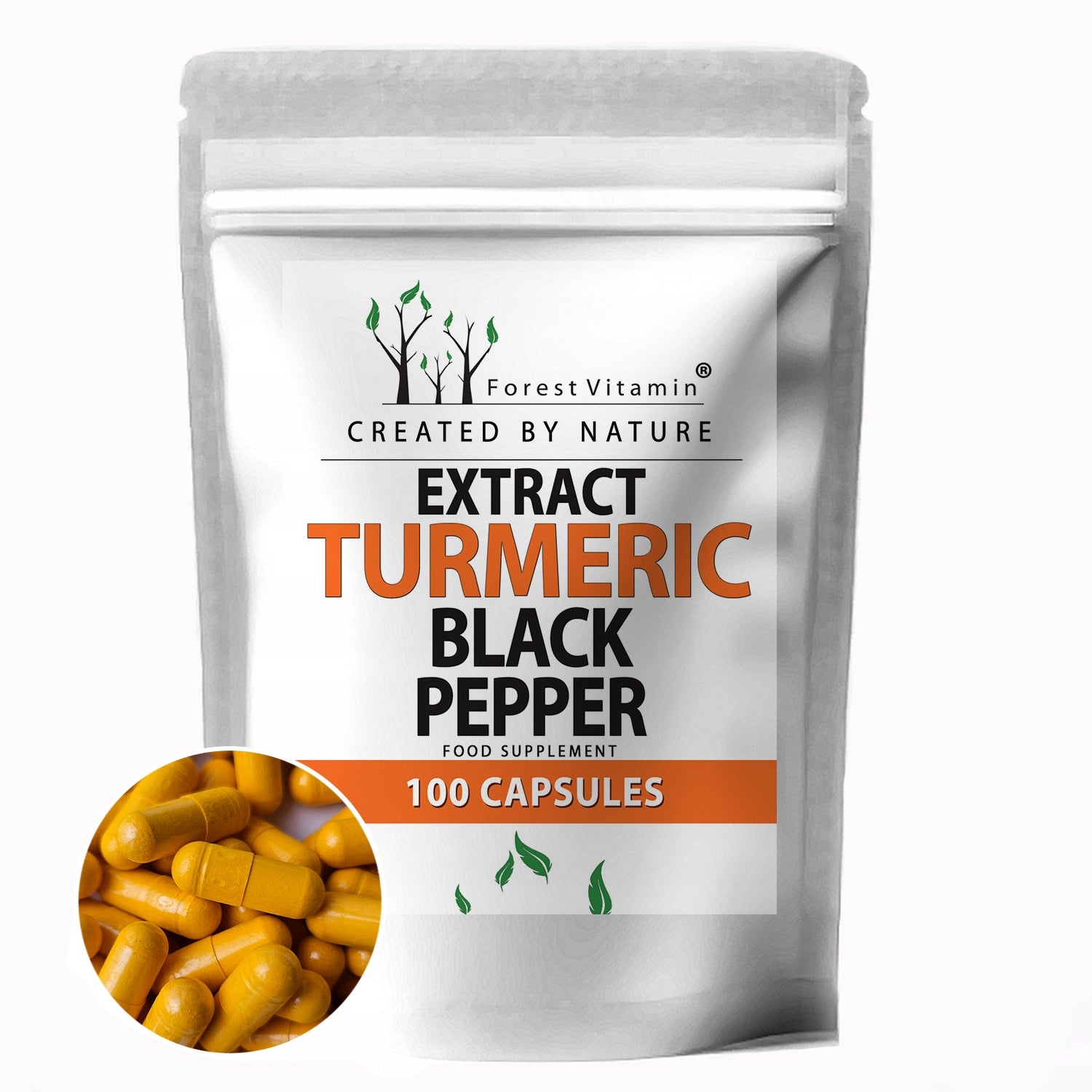 CURCUMIN+PIPERINE STRONG RESISTANCE 95% TURMERIC BLACK PEPPER