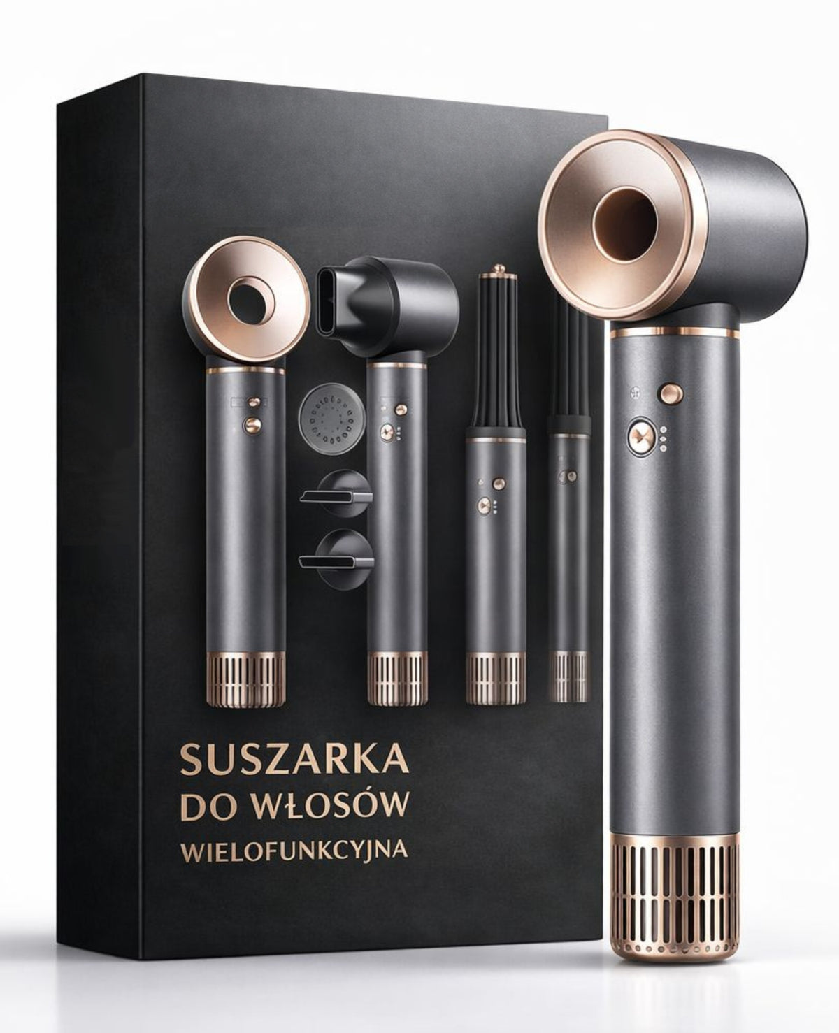 CURLING IRON-DRYER NOVO 5IN1 IONIZATION 1300W COLD ROTARY AIR SUPPLY Manufacturer code SUSZARKA DO WŁOSÓW JONIZACJA DO SUSZENIA