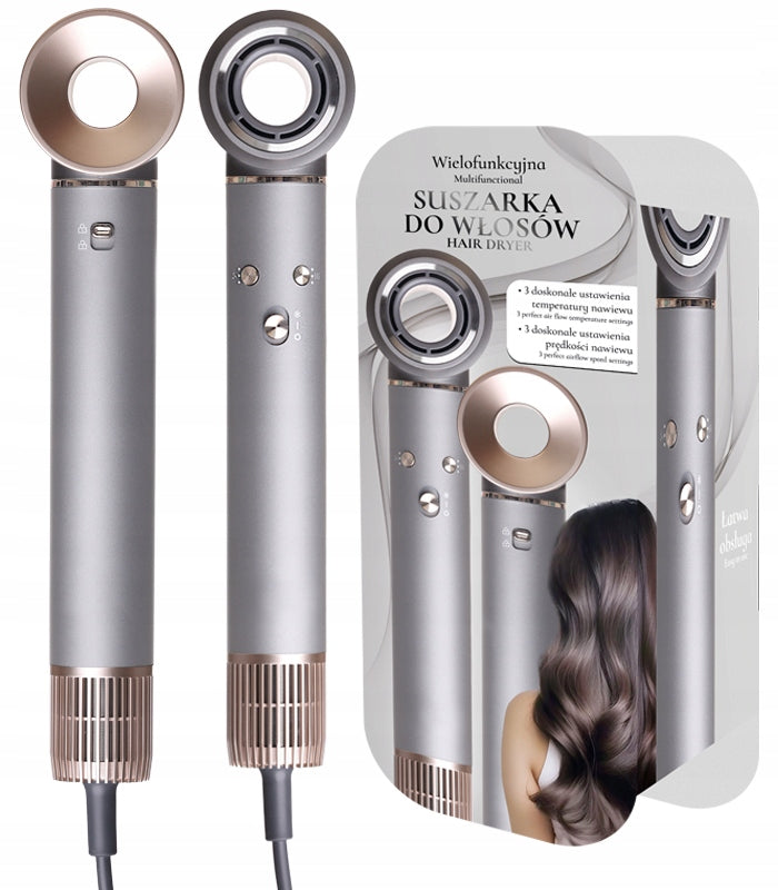CURLING IRON-DRYER NOVO 5IN1 IONIZATION 1300W COLD ROTARY AIR SUPPLY