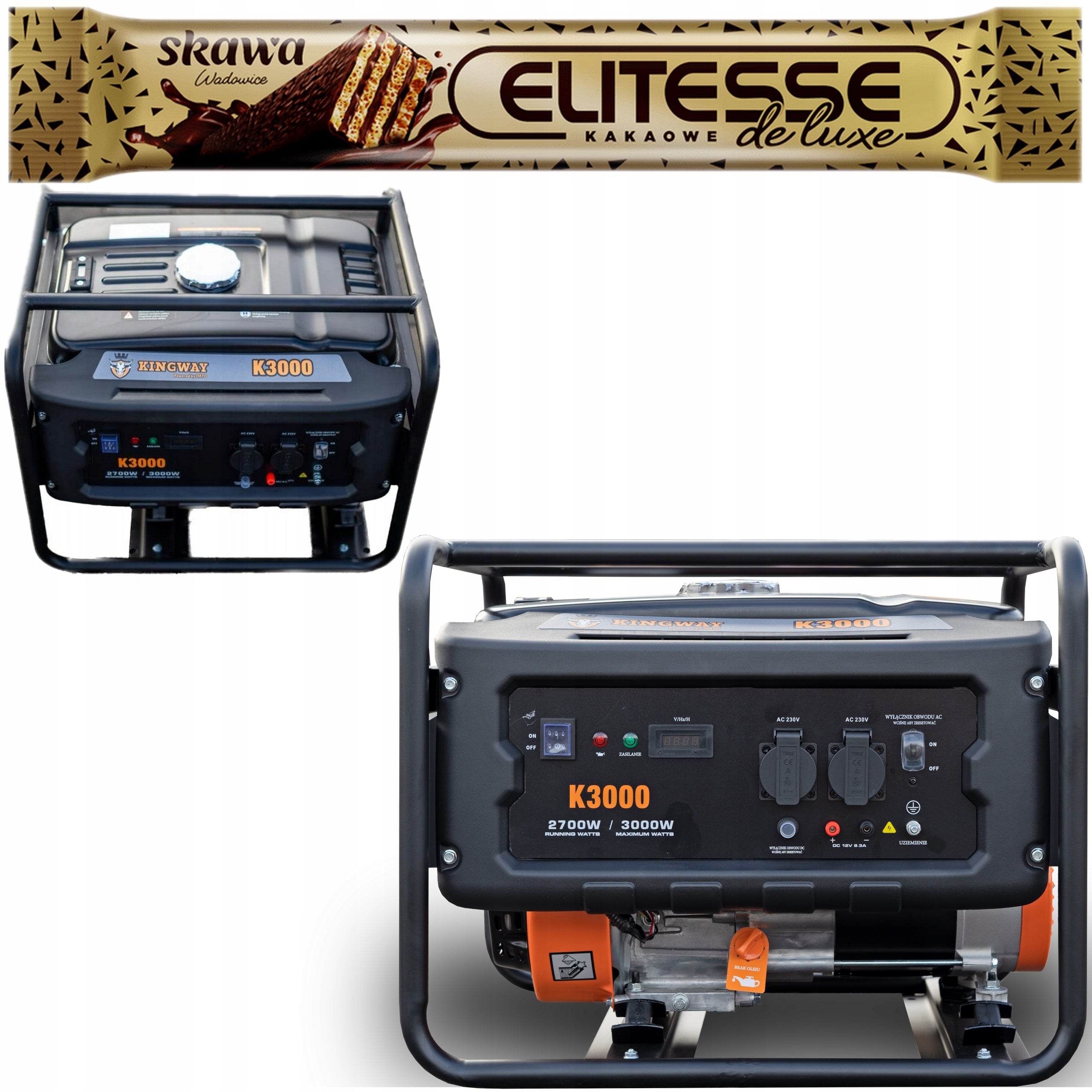 CURRENT GENERATOR SET 7,0kM K3000 3000w 3KW Petrol 4 stroke 12L Premium