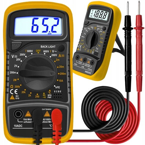 CURRENT METER DIGITAL MULTIMETER LCD PROFESSIONAL MANUAL VOLTAGE TESTER
