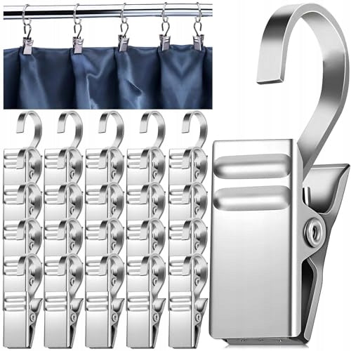 CURTAIN CLIPS WITH SPRING HOOKS STEEL ACCESSORIES 100 PCS STEEL Brand no brand
