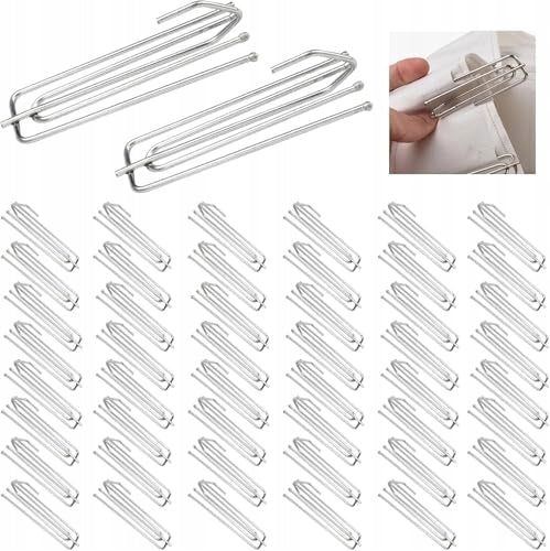 CURTAIN HOOKS STAINLESS STEEL 4 PIN STRONG 60 PCS. metal Manufacturer code Bez marki