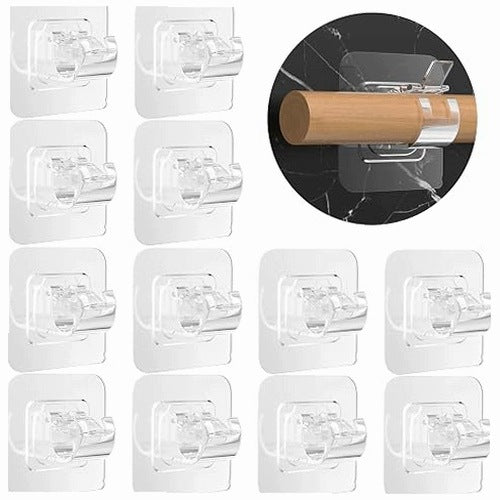CURTAIN HOOKS WITHOUT DRILLING 14PCS SELF ADHESIVE FOR WINDOWS FOR HOME